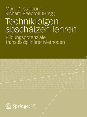 cover image of Technikfolgen abschätzen lehren